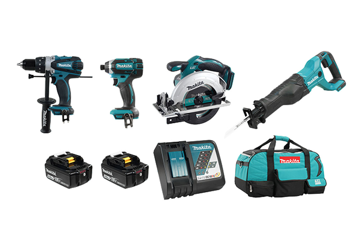 Ensemble de 4 outils 18V (4,0 Ah) LXT de MAKITA