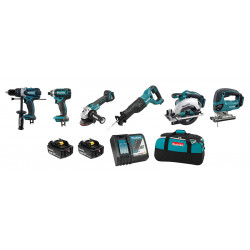 18V LXT 6 Tool Combo Kit, 4.0Ah x2