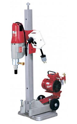 Diamond Coring Rig with Small Base Stand, Vac-U-Rig® Kit, Meter Box and Diamond Coring Motor