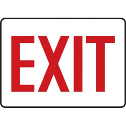 Exit Sign - 10" x 14" - Plastic / MEXT906VP