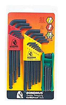 Hex Key Set - L-Wrench/Fold Up - Ball/Torx End - Metric/Torx - 17 pc / 14138