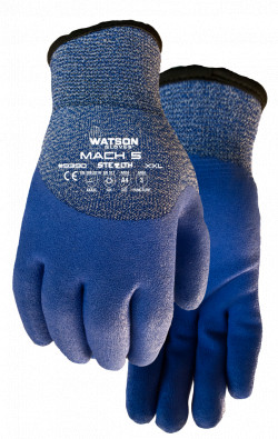 Winter Palm Coated Gloves - EN 388 4X42C - A4 Cut - Nylon/Glass/Acrylic / 9390 Series *STEALTH MACH 5™