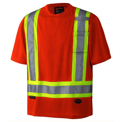 Hi-Viz Birdseye Safety T-Shirt - L - *PIONEER