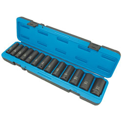 Impact Socket Set - 1/2" - Deep 6 Point / 610323 *13 Pc