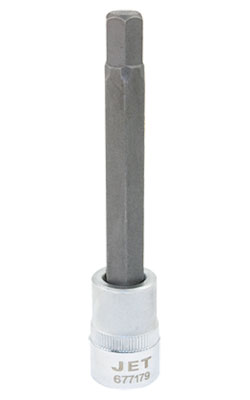 Hex Bit Socket - 4" Long - 3/8" Drive - Metric / 6771