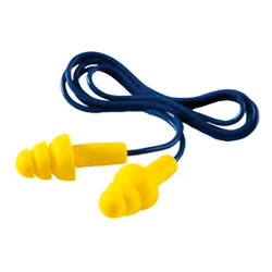Ear Plugs - Polymer - Push-In - Corded - 25 NRR / 340-4004 *ULTRAFIT