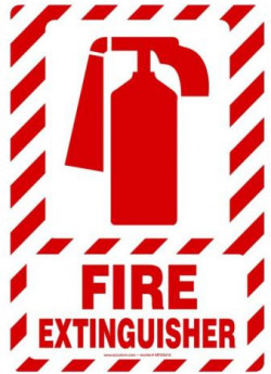 Fire Extinguisher Sign - 10" x 7" - Plastic / MFXG419VP