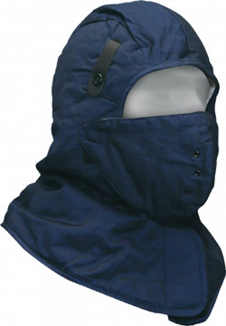 Hard Hat Liner w/ Face Mask - Cotton - Shoulder Length / 90-0-420