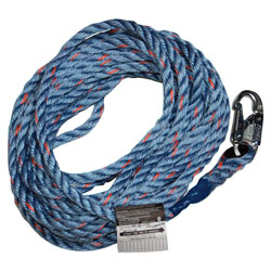 100' x 5/8" - 300L Vertical Rope Lifeline 