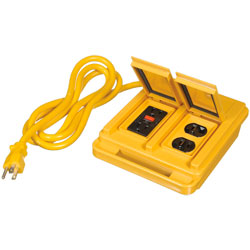 Power Bar - 4 Outlet - Yellow / 4461 *POWER CENTER
