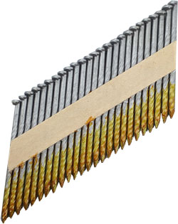 Paper Strip Nails - 34° - Spiral Shank / Galvanized Steel
