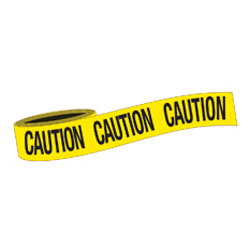 CAUTION Barricade Tape - Yellow - 3" x 1000'