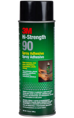 3M Hi-strength 90 Contact Adhesive Spray Low VOC Metal Wood Plastic for  sale online