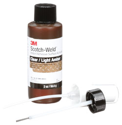 3M™ Scotch-Weld™ Instant Adhesive Surface Activator, ACT2, light amber, 2 oz. (56.7 g) bottle - Clear/Light Amber