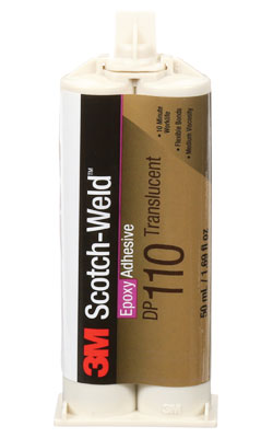 3M™ Scotch-Weld™ Epoxy Adhesive, DP110, clear, 1.69 fl. oz. (50 ml) duo-pak - Translucent