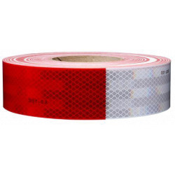 3M™ Diamond Grade™ Conspicuity Marking Roll, 983-32, red/white, 2 in x 150 ft - Red/White