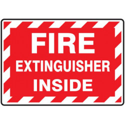 Fire Extinguisher Inside Label - 3-1/2"x5" - Dura Vinyl / LFXG571XVE
