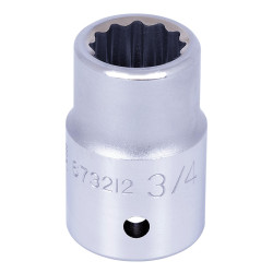 3/4" DR x 3/4" Regular Chrome Socket - 12 Point - *JET