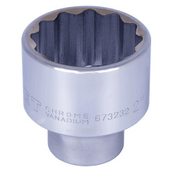 3/4" DR x 2" Regular Chrome Socket - 12 Point - *JET