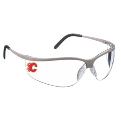 Safety Glasses - Polycarbonate - Metal Frame / 11343-CF *CALGARY FLAMES LOGO