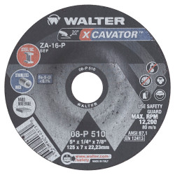 5" x 1/4" XCAVATOR Grinding Wheel/Disc, XCAVATOR