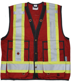 Surveyor's Safety Vest - Unlined - Polyester / VIK6165R Series *OPEN ROAD®