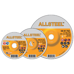 Grinding Wheel - Aluminum Oxide - Type 27 @ 20° / 08-W Series *ALLSTEEL™