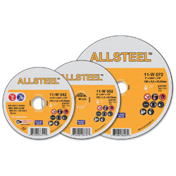 Cut-Off Wheels - Aluminum Oxide - Type 27 @ 90° / 11-W Series *ALLSTEEL™