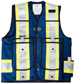 Surveyor Safety Vest - Unlined - Poly/Cotton / BK305RB