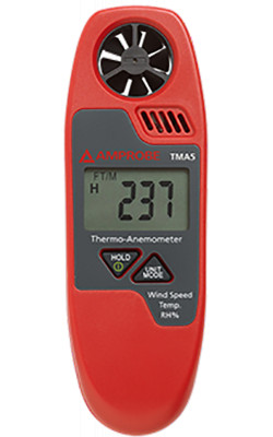 Mini Vain Anemometer - Wind Speed/Temp/RH% -°F/°C / TMA5