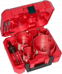 Hole Saw Kit - 8 PC - Carbide / 49-56-9285 *BIG HAWG Hole Saw Kit - 8 PC - Carbide / 49-56-9285 *BIG HAWG