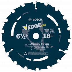 6-1/2 In. 18 Tooth Edge Circular Saw Blade for Fast Cuts