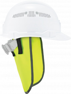 Hi-Vis Hard Hat Neck Shade - Lime