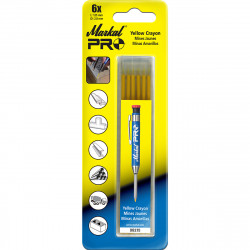 Pro Yellow Crayon Refills - 6pk - *MARKAL®