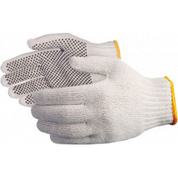 Fabric Gloves - Unlined - PVC Dot / SCPD-XL