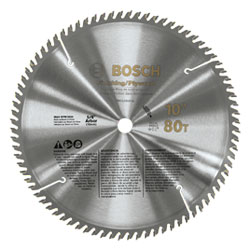 Plywood and Finishing Circular Saw Blade - 10" - 80 Tooth