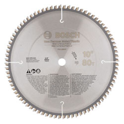 10 In. 80 Tooth Edge Non-Ferrous Metal-Cutting Circular Saw Blade