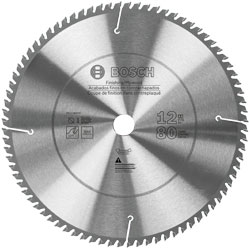 12 In. 80 Tooth Edge Circular Saw Blade for Finishing