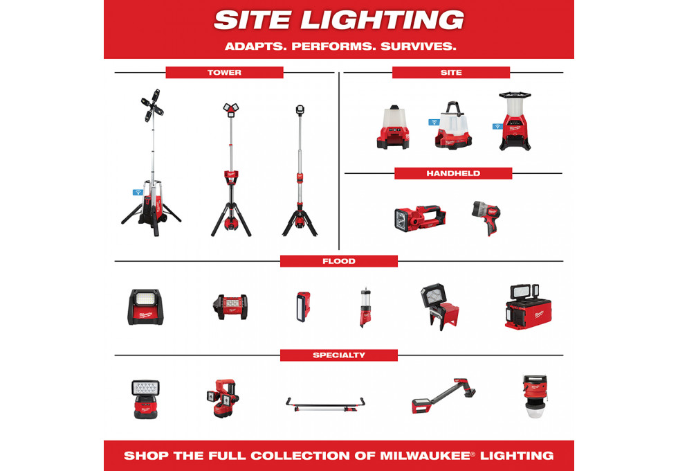 Milwaukee Work Light LED 18V Li-Ion 2140-20 Series