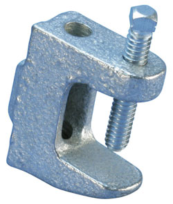 Beam Clamp w/ Tapped Hole - 1/4" - Steel / BC260025EG *ELECTROGALVANIZED