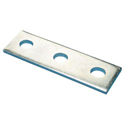 3 Hole Flat Bracket - 5 3/8" - Steel / F200000EG *ELECTROGALVANIZED