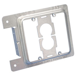 Low Voltage Mounting Plate - 2 Gang - Steel / MP2S *PREGALVANIZED