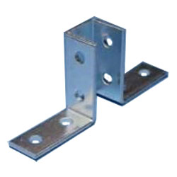 Double Corner Connector - 10 Hole - Steel / W180000EG *ELECTROGALVANIZED