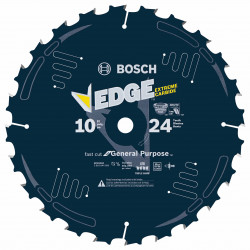 10 In. 24 Tooth Edge Circular Saw Blade for Fast Cuts