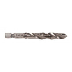 Combo Drill & Tap Bit UNC - Hex Drive Shank / High Speed Steel *Fractional