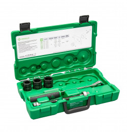 For punching holes in mild steel, aluminum, brass, copper, fiberglass