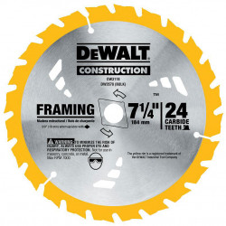 7-1/4" 24T Carbide Thin Kerf Framing Blade