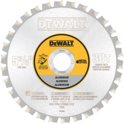 5-3/8" 30T Aluminum Cutting Saw Blade 20mm Arbor