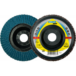 SMT 325 abrasive mop discs, 5 x 7/8 Inch grain 80 convex