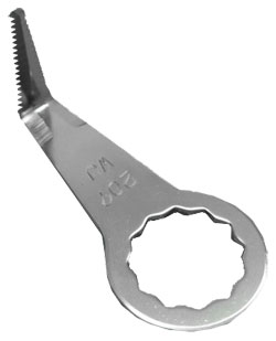 L-shaped cutting blade